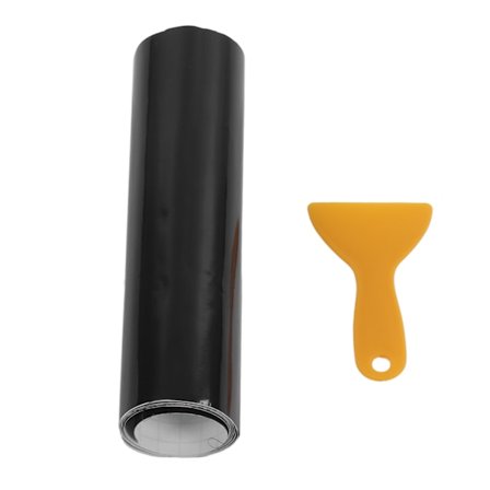 Bil Varebil Frontrute Solstripe Blank Svart 140x20cm Universal PVC Vindskjerm Klistremerke for Biler