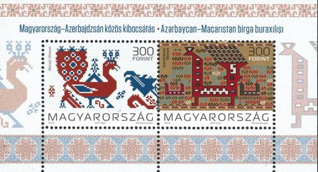 Ungarn - Broderi - Postfrisk miniark