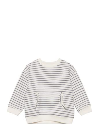 Striped Cotton-Blend Sweatshirt Patterned Mango