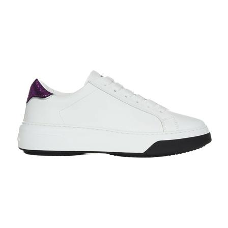 Dsquared2, Sneakers Wit, Dames, Maat:37 1/2 EU,leer
