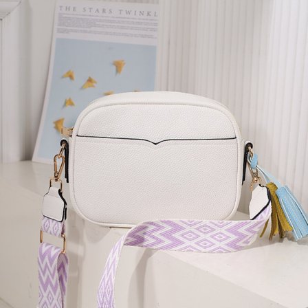Kvinnor Small Square Bag Simple Trend Purse Crossbody-väskor