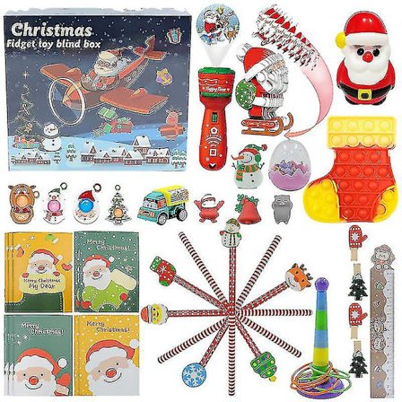 Julkalender Blind Box Set Avlastning Julkalender Blind Box Present Leksak Stil 18 (FMY)