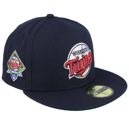 New Era - Minnesota Twins Mirror 59FIFTY Navy Fitted Fitted Blue Cap - MLB @ Hatstore