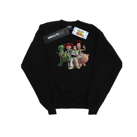 Disney Pojkar Toy Story 4 Grupp Sweatshirt 7-8 År Svart