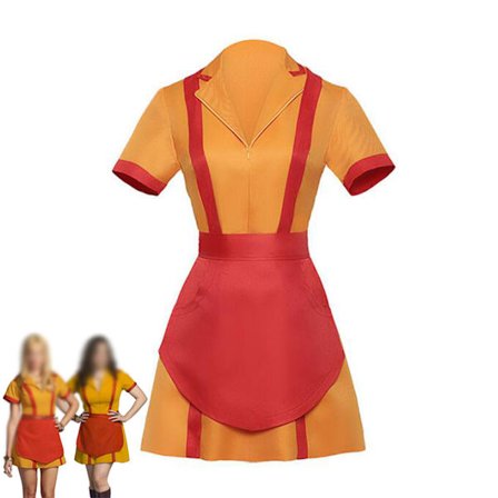 Middagsuniformkjole for kvinner Cosplay-kostyme Halloween K
