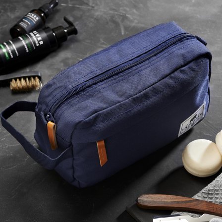 Trousse de toilette Liam bleu marine pour hommes - Trousses de toilette - pour Hommes - Lazy Bear