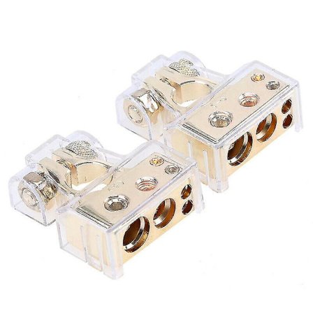 2x 0/4 AWG Kabelsko-terminaler för bilbatteri