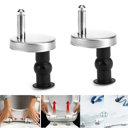 Fix Toilet Sæde Hængselbeslag Hurtigudløser Hængselsæt