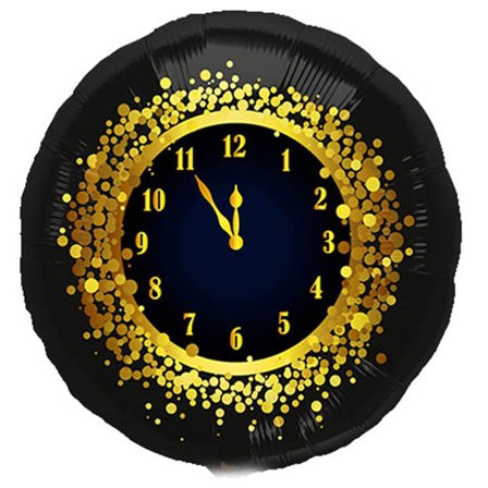 Ilmapallo uudenvuoden kello