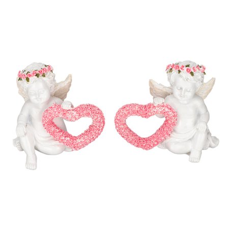 Samleobjekt Syntetisk Harpiks Kjærlighetsengel Hage Utendørs Terrasse Benk Dekor