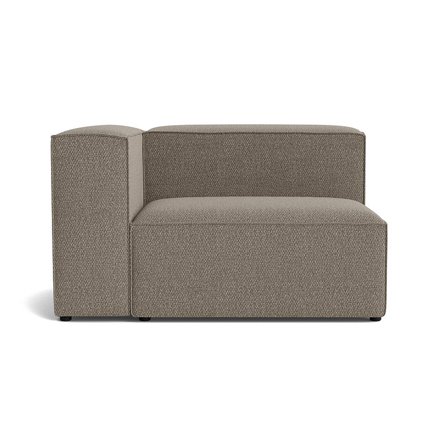 Lissabon XL hjørnemodul, venstrevendt, Nordic Grå, modulsofa med kvalitetsstof & slidstærk ramme - 130x100x72cm - Perfekt til stuen