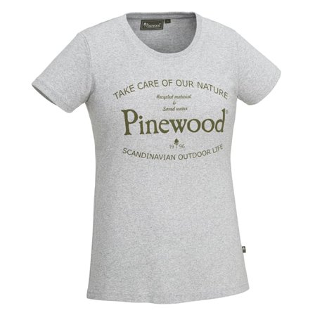 Pinewood Women's Save Water T-shirt Women short-sleeved sweaters Grey M