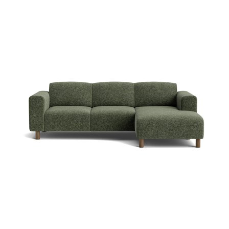 Toledo chaiselong sofa, højrevendt - Genesis Grøn - 238x152x78 - Sofa, chaiselong