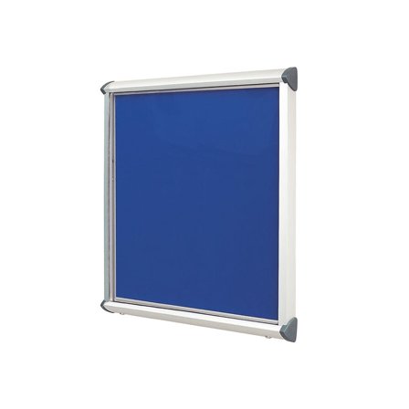 Outdoor notice board SHIELD, 1050x1012 mm, royal blue