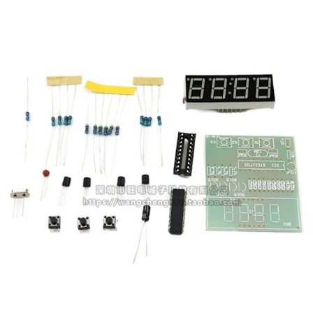 Reservdelar fyrsiffrig klocksats 4 Bits Digital LED