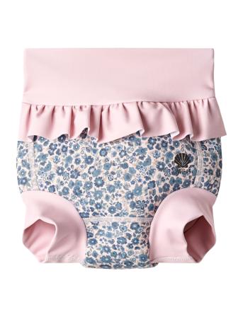 Neoprene Swim Pants Ruffle Wheat Patterned