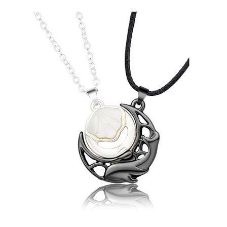 Par halskæde magnet sten skalbens kæde