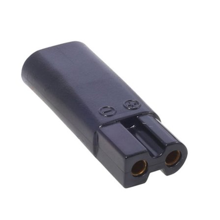 Tyypin C - 2-nastainen power Tyyppi C naaras-2-nastainen naarassovittimen muuntaja partakoneen lataukseen