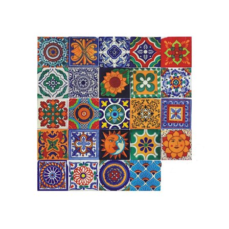 24 stk mosaikk kjøkken vegg klistremerker, fargerike vegg flis klistremerker, DIY Mo