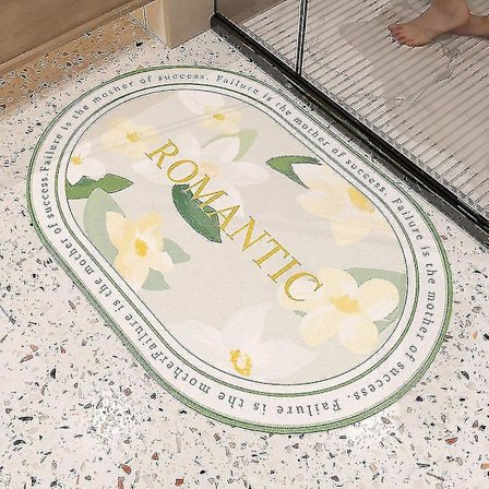 Wekity Pehmeä Diatomimutaa Imeytyvä Lattiamatto Liukumaton Kylpyhuoneen Jalka-alusta Nopeasti Kuivuva Liukumaton Matto 24*35in60*90cm