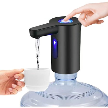 1 stycke (Svart) Vattenbehållare Pump, Elektrisk Dricksvatten