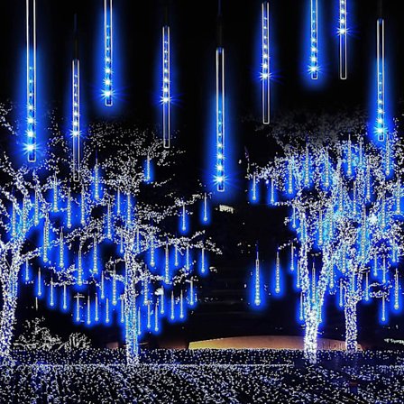 Snøfallende regndråper Vanntett Cascading Lights Gratis frakt