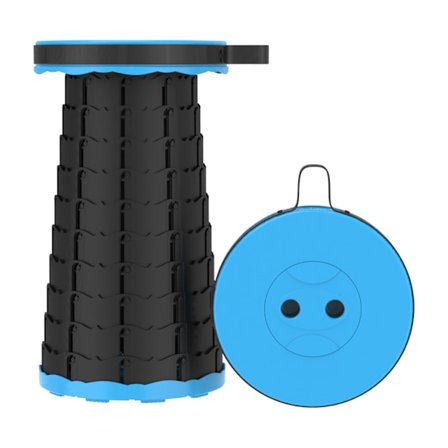 Bærbar sammenleggbar krakk, maksimal belastning 220 kg, teleskopkrakk 7~45