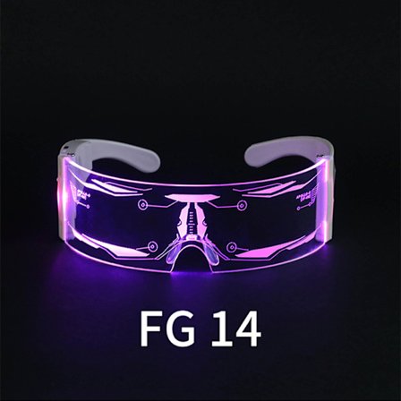 Led-briller Rave-briller Goggles for Cosplay-festivaler Halloween