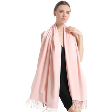 Pashmina-tørklæde, bløde pashmina-sjal og -omslag til kvinder til alle årstider