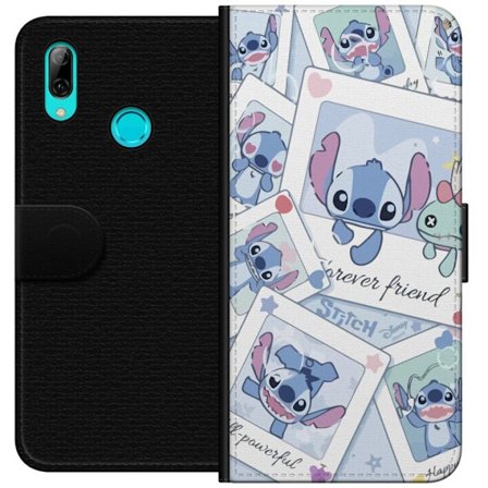 Yhteensopiva Lompakkokotelo Huawei P smart 2019 Unelmoivat pilvet vaaleanpunaisina, lila ja sinisen sävyissä, kimaltelevine tähtineen ja pehmeän satum