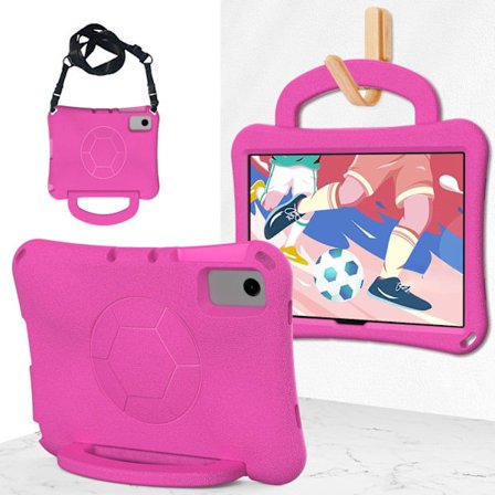 Etui for iPad 9.7/air1/air2/pro9.7, rose rød, bærbar fotball for barn