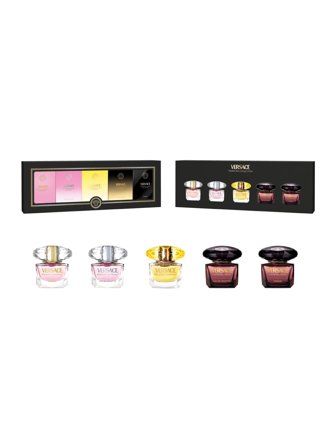 Versace Coffret Coffret cont.: Bright Crystal Eau de Toilette 5 ml + Bright Crystal Parfum 5 ml + Yellow Diamond Eau de Toilette 5 ml + Crystal 