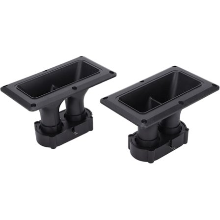 2 stk bredspredningshorn-diskant, dobbel enhet, keramisk piezoelektrisk høyttaler med høy følsomhet, plast piezoelektrisk høyttaler 6,3x3,7x4,1 tommer