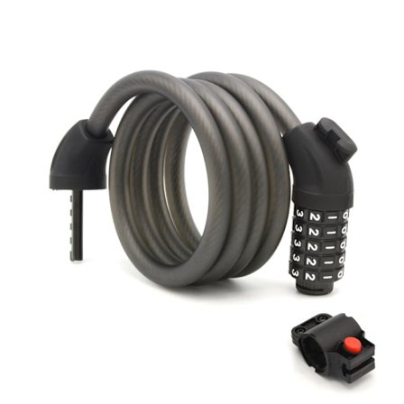 Lås för Cykel - Femsiffrig Kombinationslås, Mountainbike Landsväg