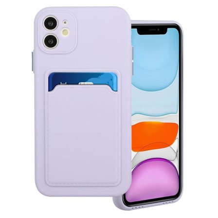 Card Holder Suojakuori For iPhone 12 / 12 Pro - Vaaleanvioletti