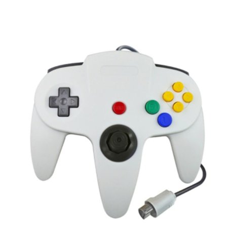 Retro USB-handkontroll för N64-spel, N64 Klassisk USB-handkontroll Silver