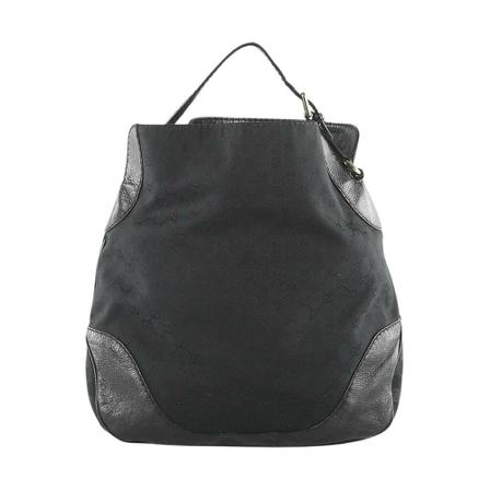 Gucci Vintage, Pre-owned Handbag Zwart, Dames, Maat:ONE Size,Canvas