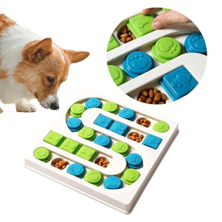 Hundleksakspussel, interaktiv IQ och mental välbefinnandeträning, 25 snacksutrymmen