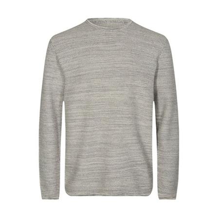 Minimum, Reiswood 2.0 Knit 2136 Sweater Grijs, Heren, Maat:S