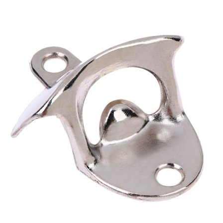 Väggfast flasköppnare / kapsylöppnare i metall - Flera färger