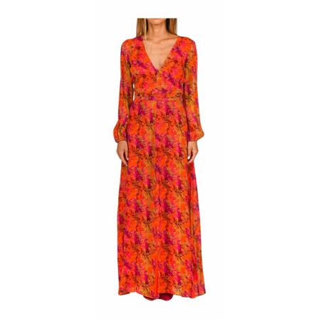 Patrizia Pepe Maxi Dresses , Oranje , Dames , Maat: S Maxi jurken