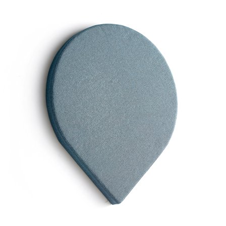 Akustikpaneel POLY, 800x800x56 mm, Wandmontage, hellblau