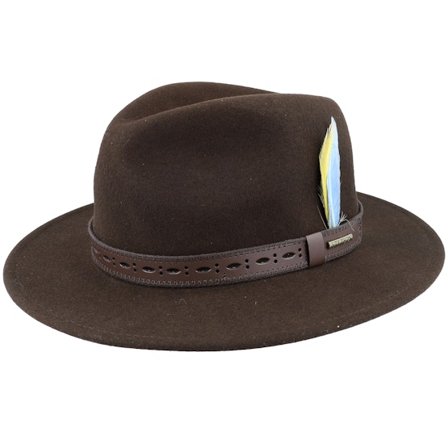 Stetson - Vitafelt Brown Traveller Traveler Brown Hat - @ Hatstore