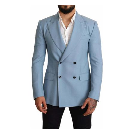 Dolce & Gabbana, Blazer Jacket Blauw, Heren, Maat:M