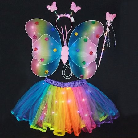 LED-kostyme-rekvisitter for jenter, skjørt 9 9