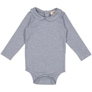 Kids - MarMar Copenhagen Moonstone Melange Baby Body 62 cm - All in ones - 62 cm - Grey