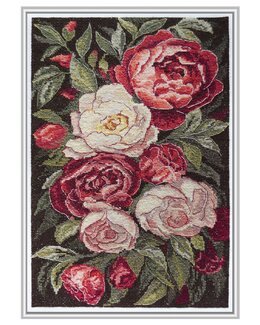 Broderikit Tavla Klassiskt Blomster - Abris Art