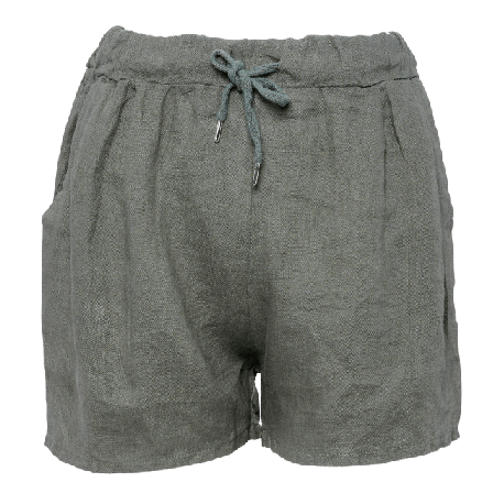 Tiffany 17691, Shorts, Linen - Army Shorts Dam Grön M/L