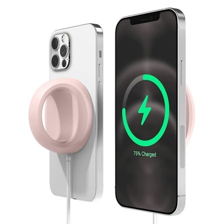 Apple MagSafe Charger KSK-702 sormirengas silikonikotelo - Pinkki