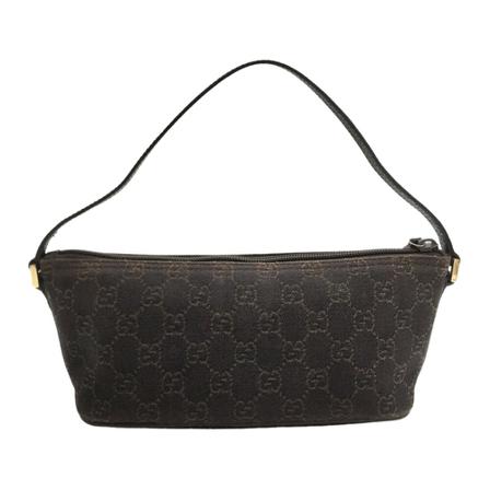 Gucci Vintage Gucci Dark Brown Pochette Brun, Dame Vintage Tasker, Størrelse: ONE Size